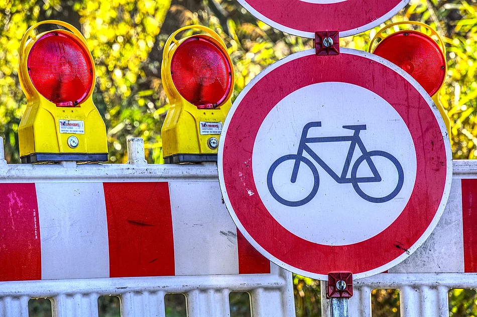 Verkehrsabsperrung